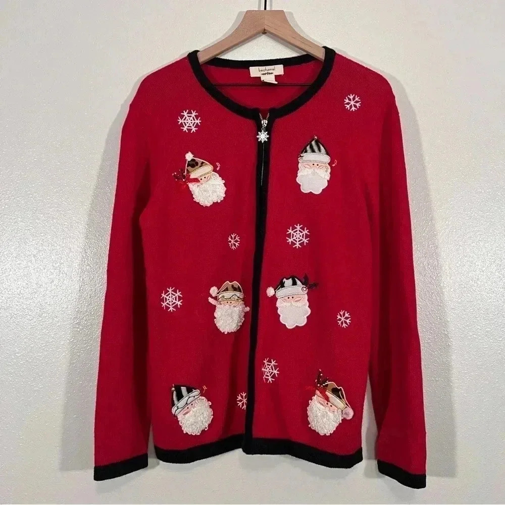 Bechamel Santa Zip Up Cardigan